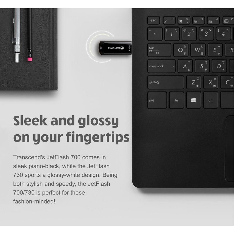 Transcend JetFlash 730 32GB Flash Drive with USB3.0 connector