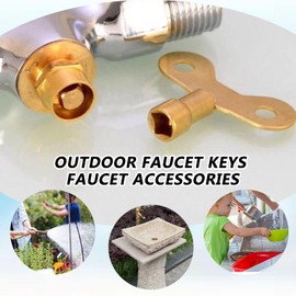 4 Pieces Radiator Keys Solid Brass Radiator Bleed Key Venting Air Valve Key Clock Type Plumbers Valve Key for Radiators and Faucets