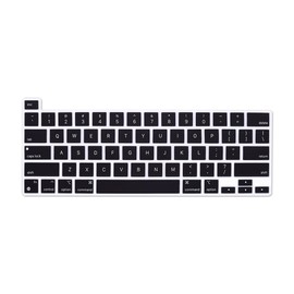 Boaulee Silicon Korean Keyboard Cover Skin for MacBook Pro 13 M2 Chip 2022, A2289 A2251 M1 Chip 2021 2020 and for MacBook Pro 16" A2141 2019 (English)