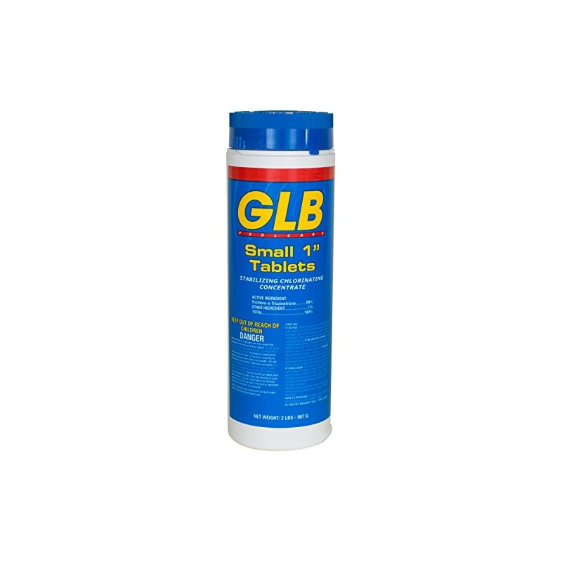 GLB 71250A 1-Inch Chlorine Sanitizing Tablets, 2-Pound, Small