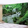 Forest Stream Scenery Tapestry Background Wall Hanging Decorative Blanket for