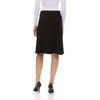 Women's Basic Cotton Fit-and-Flare Skirt Comfy High-Waisted, Knee-Length & Longer