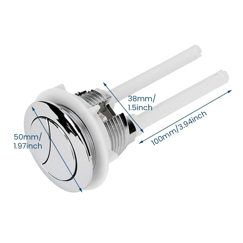38mm Toilet Flush Button Replacement,Dual Flush Toilet Cistern Push Button,Toilet