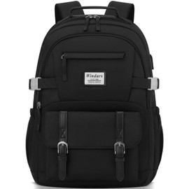 School Backpack for Teen Girls, Elementary Middle High School College Student Bookbag Aesthetic Backpack Purse for Women Travel Back Pack Fit 15.6 Inch Laptop (Black)