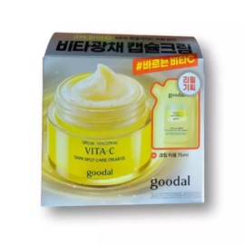 Goodal 구달 청귤 비타C 잡티케어 크림 알파 본품 75ml+리필 75ml Goodal Citrus Unshiu Vita C Spot Care Cream Alpha 75ml + Refill 75ml
