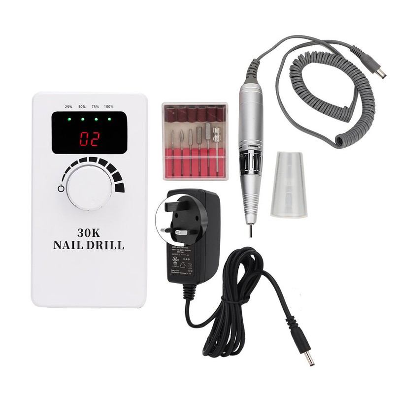 30000RPM Portable Nail Drill Machine Electric Nail Grinding Buffing Polisher