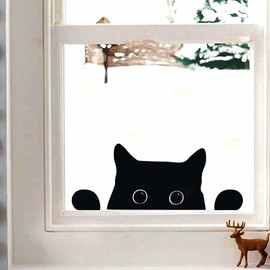 Cat Wall Stickers Cute Kittens Peeping Cat Wall Vinyl Stickers Kids Rooms Fridge Cartoon Animals Vinyl Decal Art Cat Wall Wall Decor Nursery Wall Stickers Home Vinyl Stickers Stickers