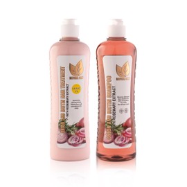 NATURAL SANT - Onion Biotin and Rosemary Shampoo & Treatment Set for Stronger, Thicker and Longer Hair - Soft and Shine, Hair Loss and Thinning Hair, Growth Shampoo, Paraben Free, Silicone Free