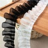 3.9cm Wide x 5 Yards Long Premium Chiffon Ruffle Lace