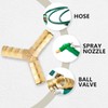 Bwintech 6pcs 8mm 3 Way Y Shaped Brass Hose Connector