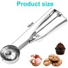 Ice Cream Scoops with Easy Trigger,Cookie Scoops for Baking-Medium Sized