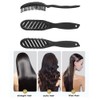 Shengsenfu Curved Vent Brush for Blow Drying Styling, Detangling Hair