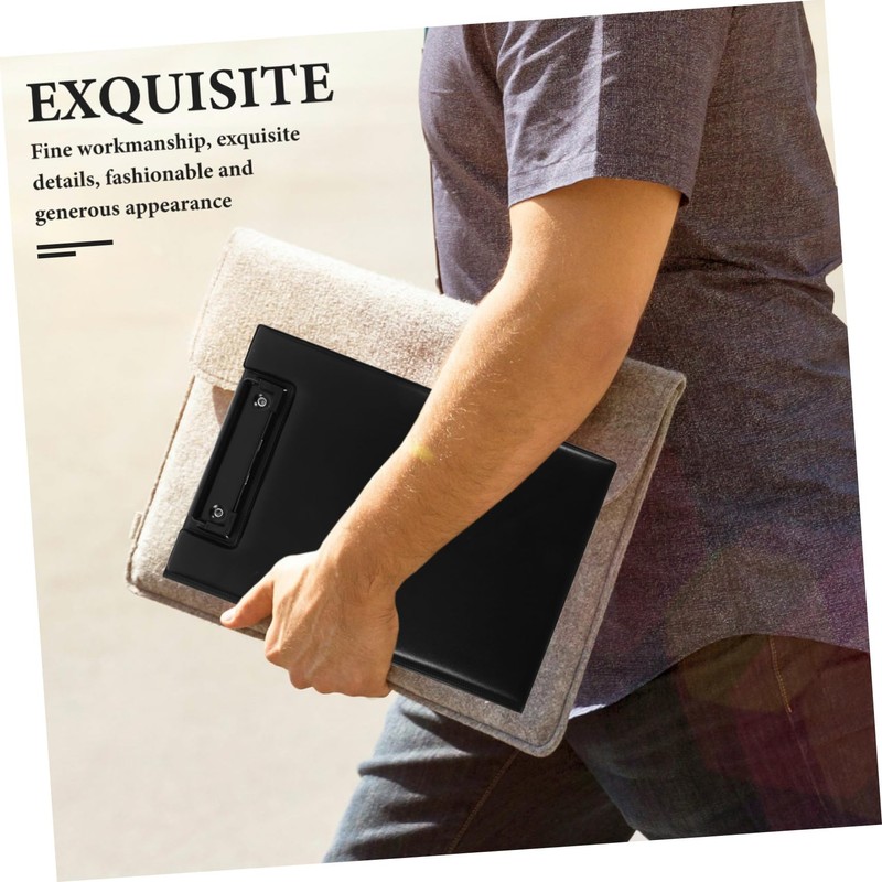 VILLFUL Clipboard File Organizer with PU Surface Storage Clipboard for