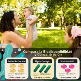 Algae Omega 3 Ultra Dha Y Epa Microalgas Marinas Sabor Sin Sabor SmartNutrition