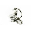 [naissant] Gold & Silver Toilet Bowl Pair Key Chain Luck