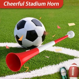 Collapsible Stadium Horn Noise Maker 24 Inch Vuvuzela Blow Horns Loud Sound Soccer Horn Blow Horn Noisemakers for Sporting Events Graduation Games School Sports Party Supplies Favors Accessories