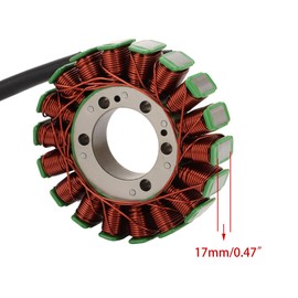WOOSTAR 18 Coil 3 Wire Stator Magneto Replacement for YZF R6 2003-2005 YZF R6S 2006-2009 OEM 5SL-81410-00