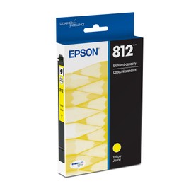 EPSON 812 DURABrite Ultra Ink Standard Capacity Yellow Cartridge (T812420-S) Works with Workforce Pro WF-7310, WF-7820, WF-7840, Workforce EC-C7000