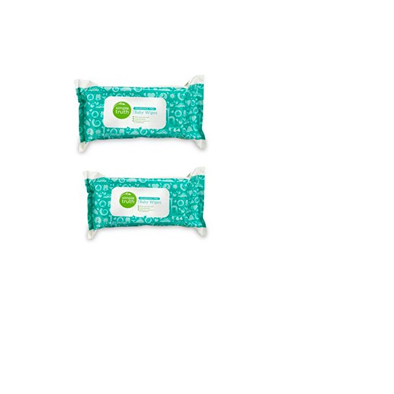 Simple Truth All Natural Baby Wipes 64 count (2 pack)