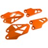 MZ-STORE Motorcycle CNC Aluminium Front and Rear Footrest Protector Heel