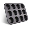 Bahob® 4 Pack 12 Hole Non Stick Cupcake Tray Muffin