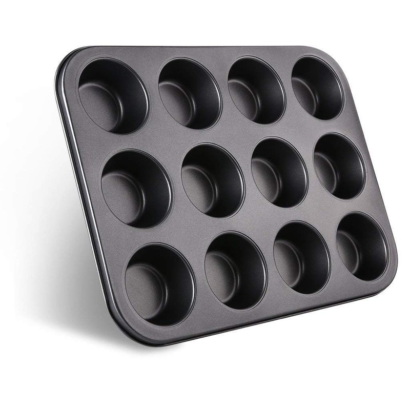 Bahob® 4 Pack 12 Hole Non Stick Cupcake Tray Muffin