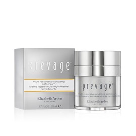 Elizabeth Arden PREVAGE Crema hidratante facial reafirmante con idebenona, carnosina y tecnología GraviLift, 1.7 onzas