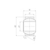 Spherical Bearing: KGLM - Left-Hand Thread KGLM-03 / Diameter D1