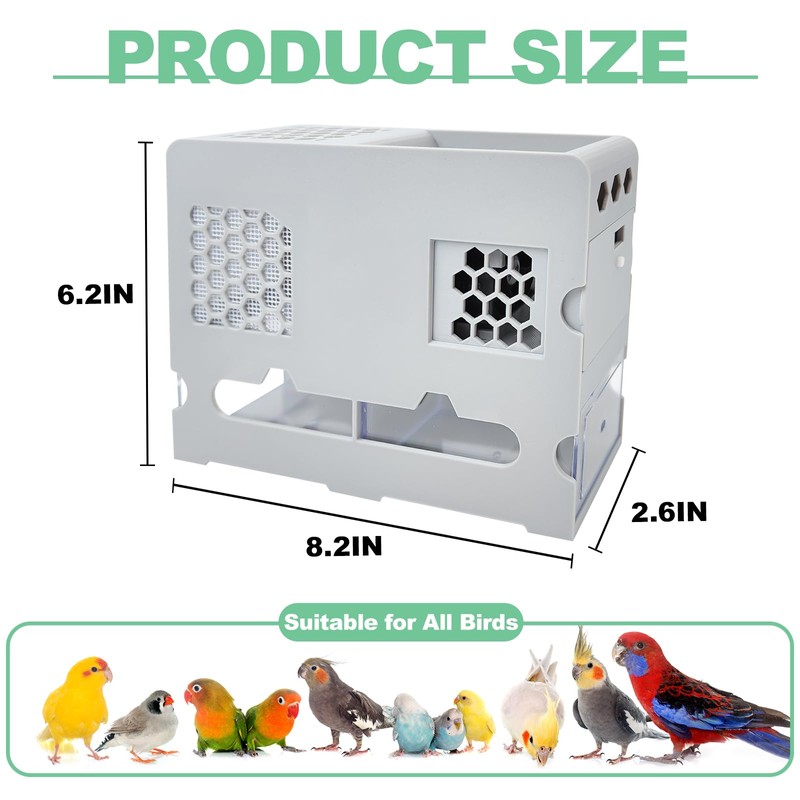 Bird Feed Shell Blowing Machine,No Assembly Required Husk Remover Wind