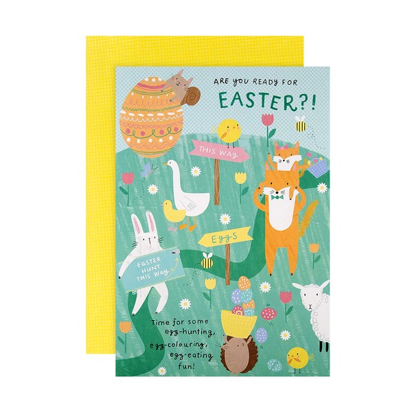 Hallmark Easter Activity Card from, Make Your Own Easter Basket', Colouring and 'Spot The Daisies' Activities Included