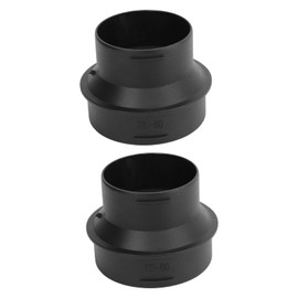 2 Connector for Heater Duct Pipe, Auxiliary Heater Adapter Pipe, 60 to 75 mm Auxiliary Heater Hose Pipe Connector, Durable Air Auxiliary Heater Hose Pipe Connector for Webasto Heating
