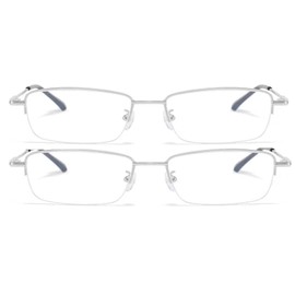 BOQGYAS 2 Pack Computer Myopia Glasses -3.00 Blue Light Blocking Distance Glasses Lightweight Nearsighted Glasses