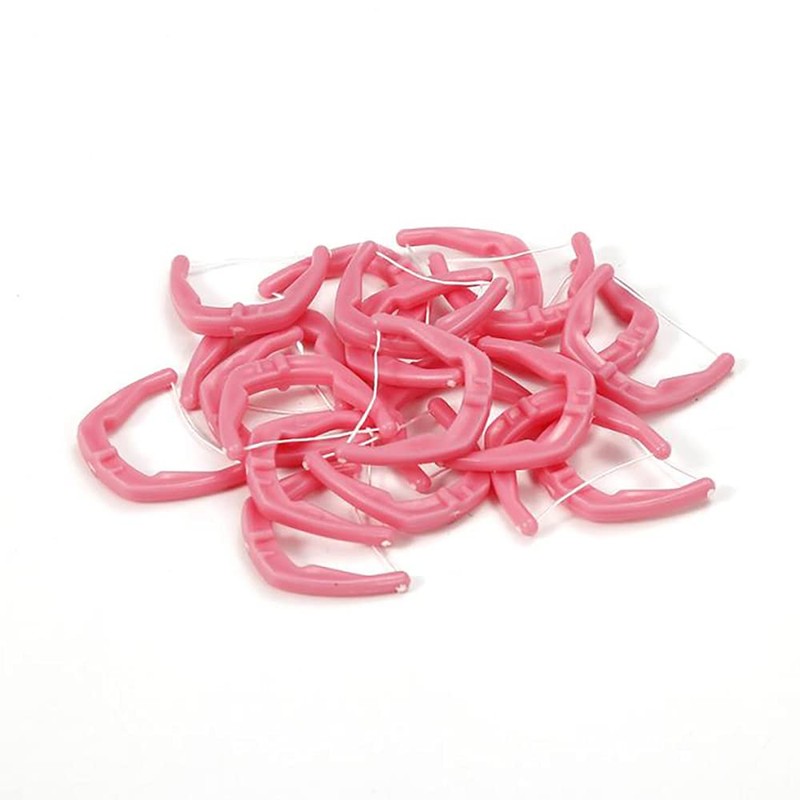 Reusable Dental Flosser Handle and 100 Flosser Refill Heads ,