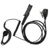 G Shape Earpiece PU Cable Walkie Talkie Earpiece with Mic