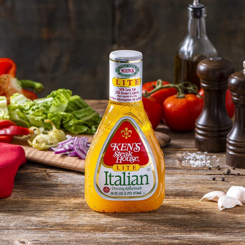 Ken's Steak House Lite Italian Dressing & Marinade, 16 Fl