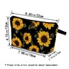 YULUENZE Sunflower Pattern Present Sunflower Makeup Bag Cute Small Organizer