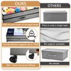 Meetue Under Bed Storage with Wheels, 2 Pack 75L Underbed
