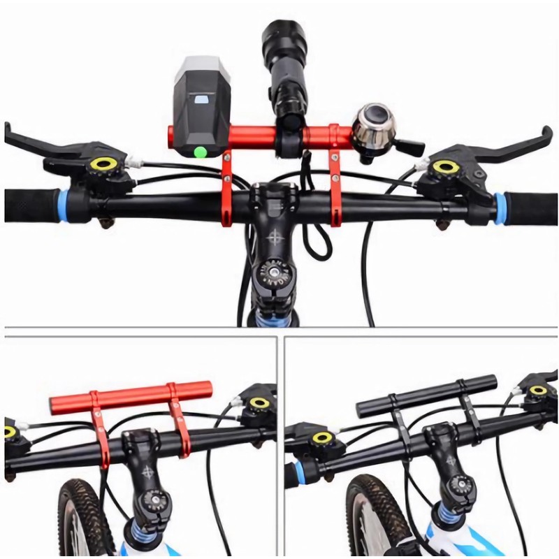 NINGVIHE Bike Handlebar Extender,Aluminum Alloy Handlebar Extensions Double Bike Handlebar