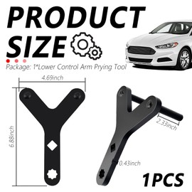 Upgraded Lower Control Arm Prying Tool,1/2" Drive Breaker Bar Control Arm Bushing Tool and Ball Joint Removal Tool,Universal Lower Control Arm Tool Suspension Tools Car Accessories