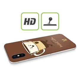 Head Case Designs Instantkaffee Kaffee Persönlichkeiten Soft Gel Handyhülle Hülle kompatibel mit Alcatel 3X (2018)