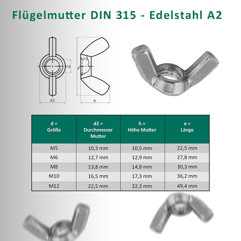 DSM - Carriage Bolts M6 x 110 mm DIN 603
