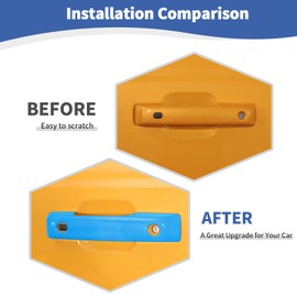 JOSHELA for Bronco Door Handle Cover Trim Fit for Ford Bronco 2021 up Light Blue Exterior Accessories 5pcs