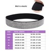 YooAi Rhinestone Elastic PU Leather Belt Shiny Crystal Stretch Waist