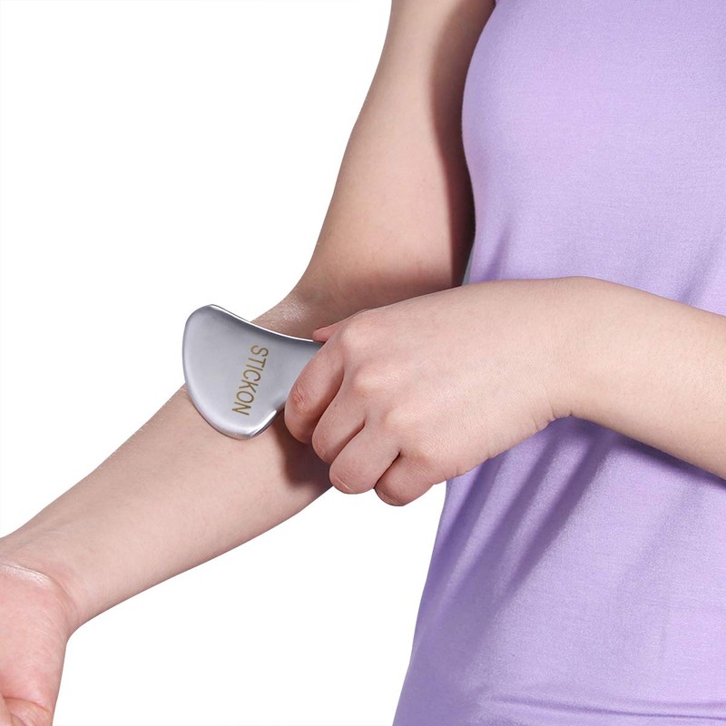 JustSun Gua Sha Scraper Soft Tissue Massage Tools Stainless Steel