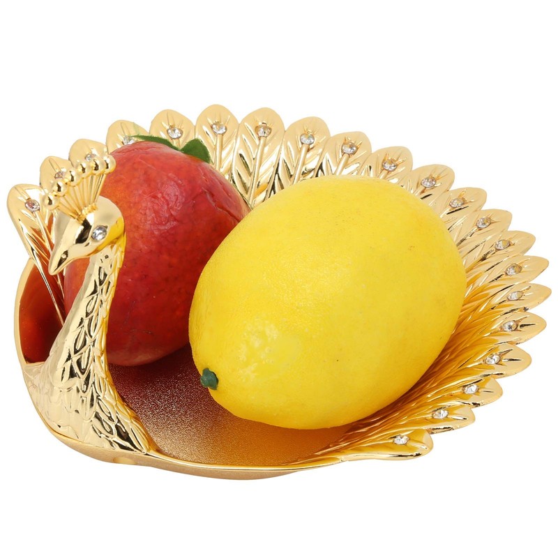 Tomotato Snack Peacock Plate Peacock Shape Fruits Serving Tray Dessert