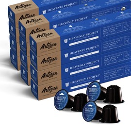 USDA Certified Organic Coffee - Nespresso Compatible Capsules - Heavenly Project Decaf High-Altitude Blend (120 Pods)