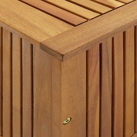 BLUECC Patio Storage Box Solid Acacia Wood Outdoor Storage Chest (35.4"x19.7"x22.8")