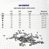Hi-Seas Mini Double Barrel Copper Crimp Sleeves, 1.3 Millimeter Inside