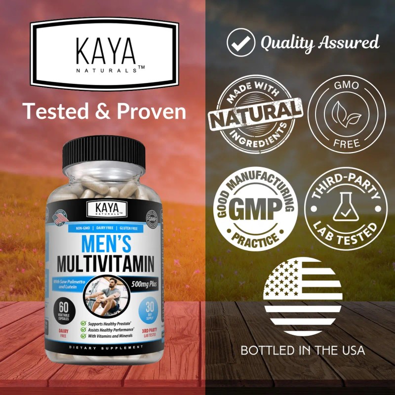 Kaya Naturals Multivitaminas Hombre 60 Cápsulas Veganas