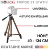 TronicXL 360° Tripod 21 Camera Tripod DSLR Aluminium 130 cm